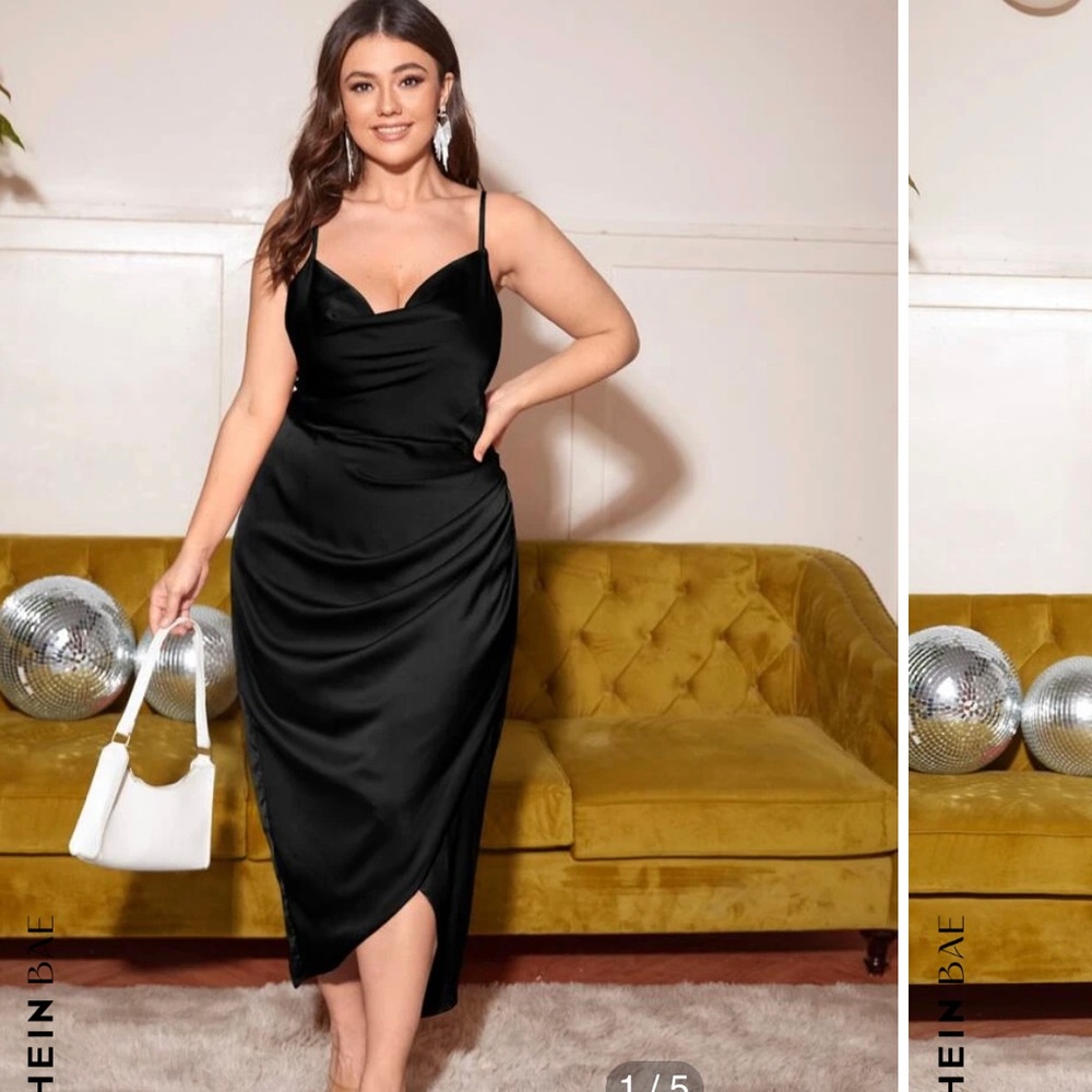Satin Cami Dress 🖤